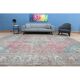 1970s Vintage Persian Handmade Wool Pink Area Rug 292x387