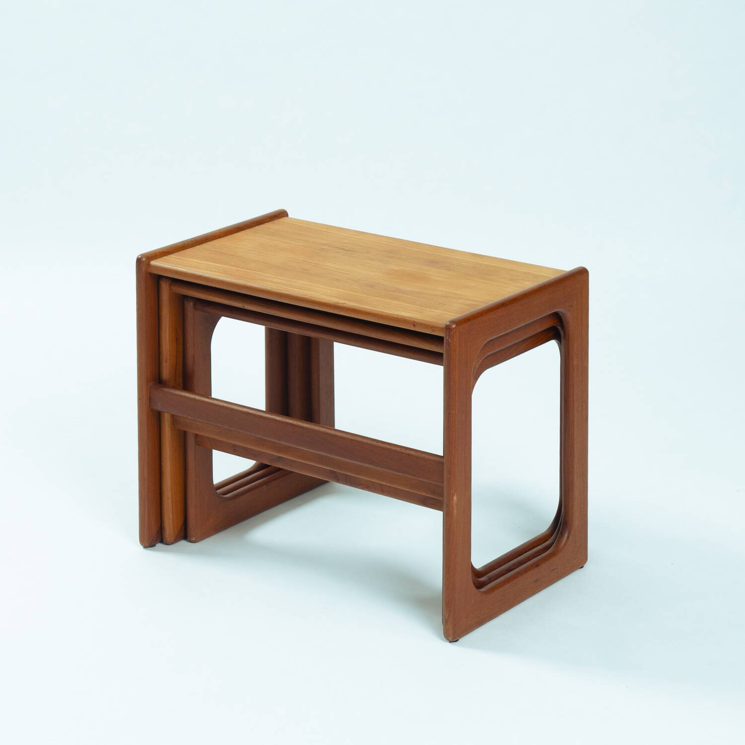 Danish teak mid century modern nesting tables Salin, Nyborg, Denmark 1960s