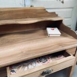 Antique solid oak secretary – gently refurbished