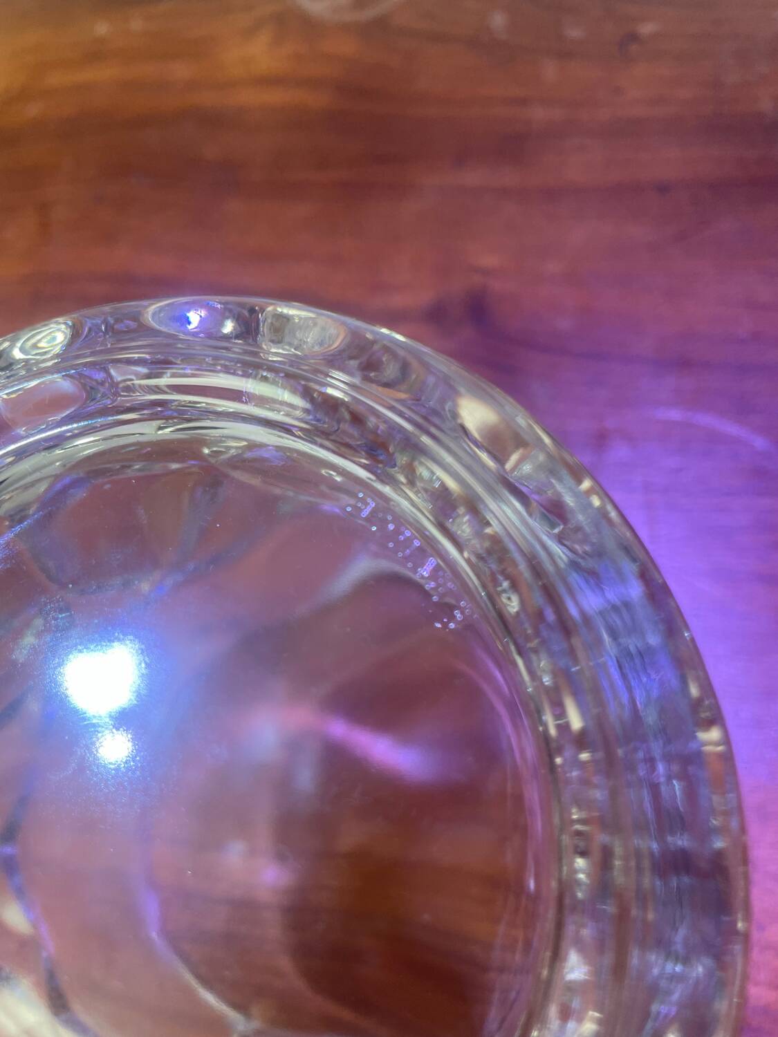 Glass ice bucket