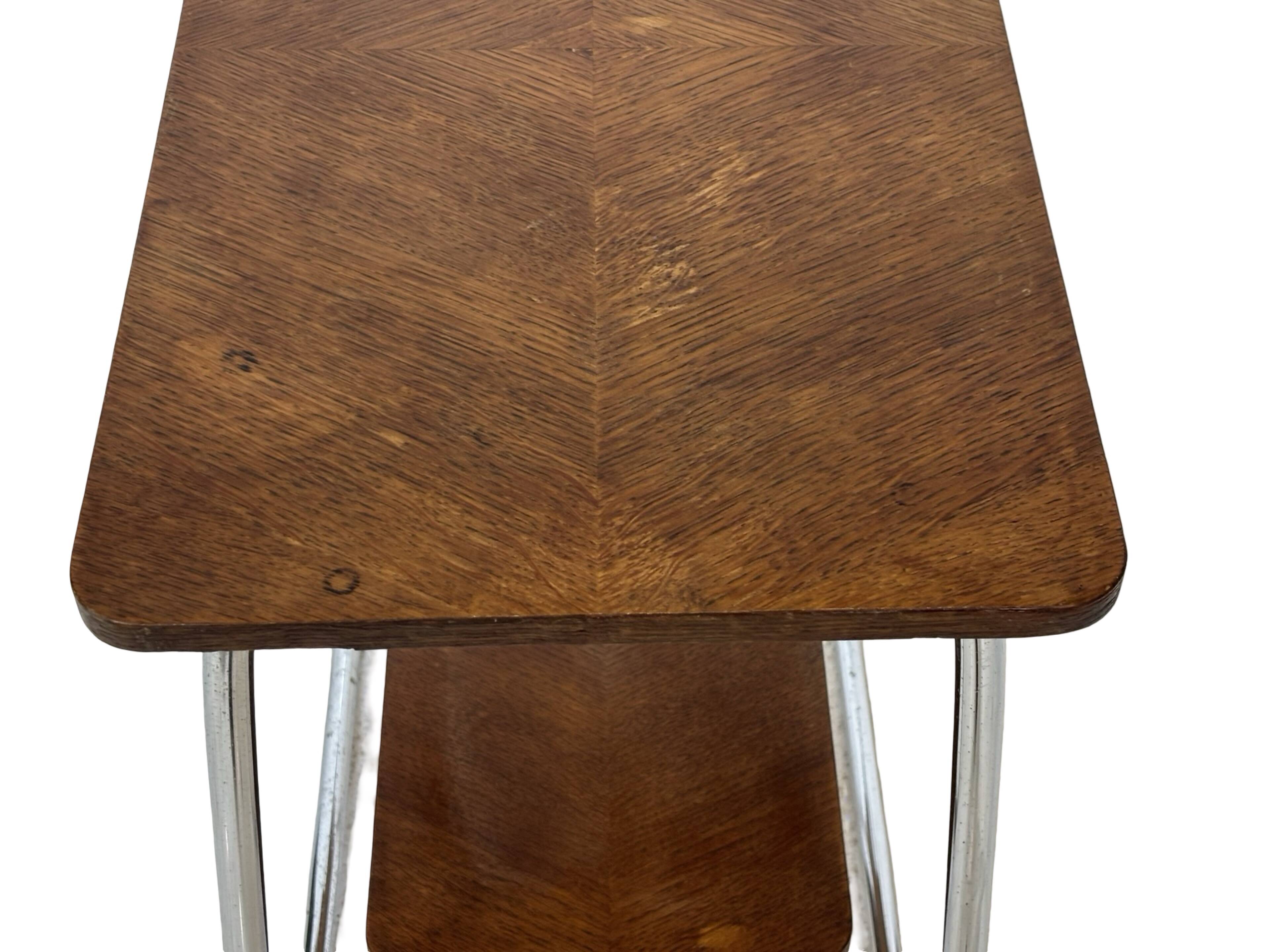 Vintage Art Deco / Bauhaus Style Side Table 60s