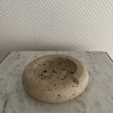 Vintage round stone ashtray