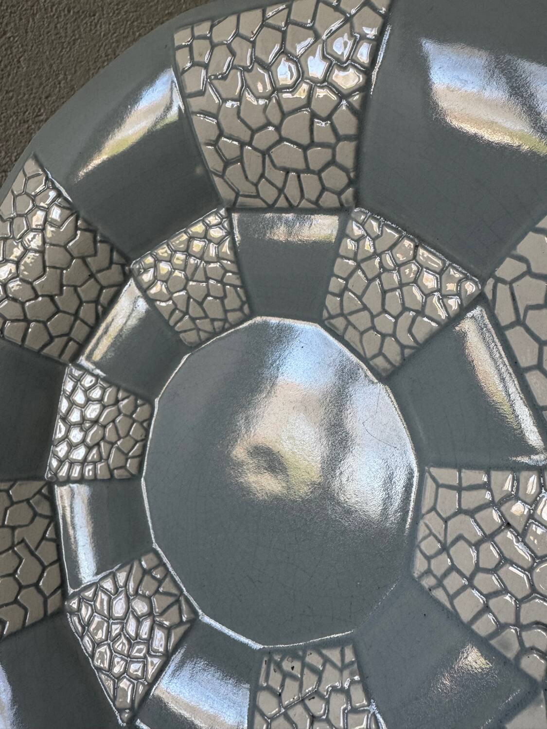 Art Deco ceramic footed dish