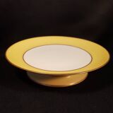 Piédouche plate in Limoges porcelain