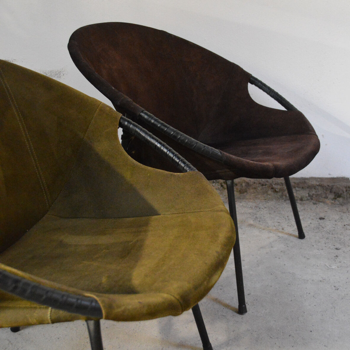 Paire de fauteuils circle chair Lusch Erzeugnis