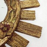 Espejo sol de madera. Spain, 1960s.