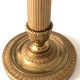 Old golden brass candle holder