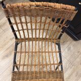 Raoul Guys rattan and iron chair