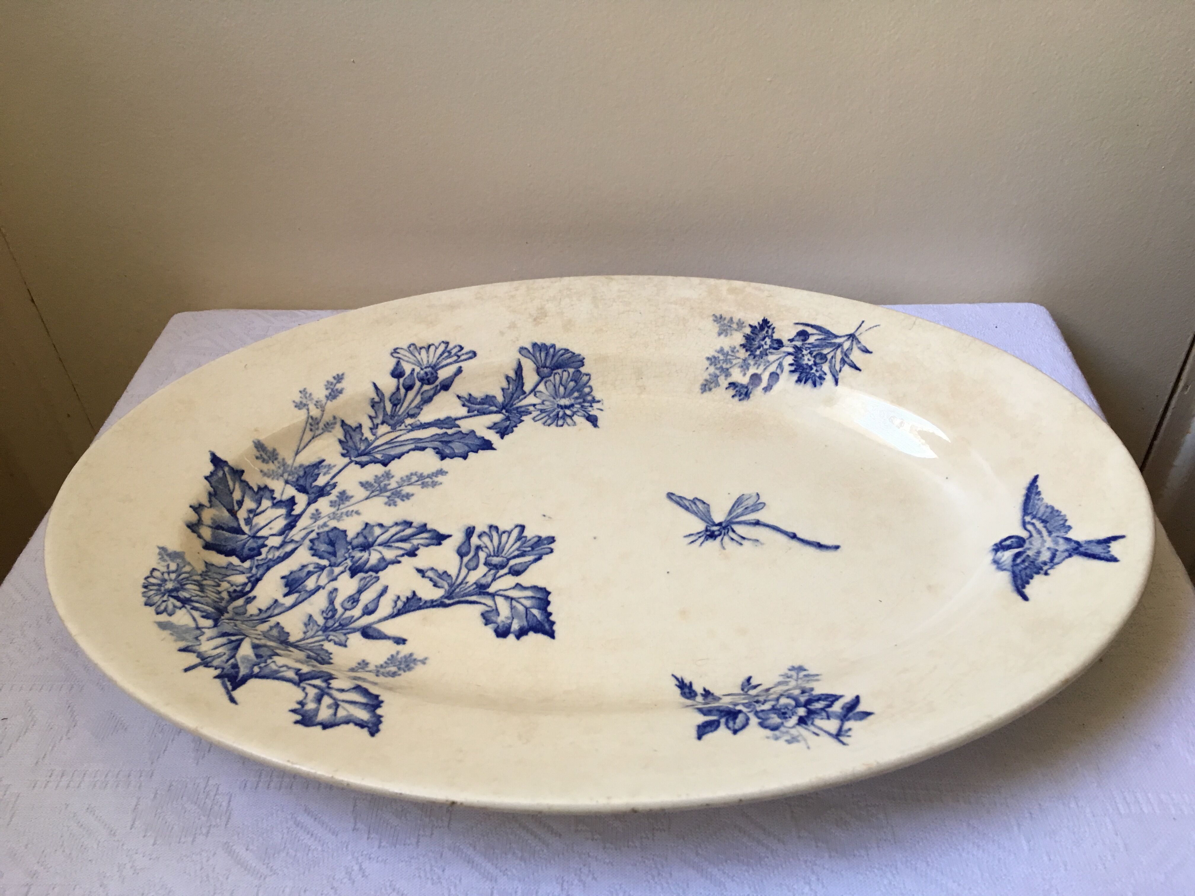 Longwy Iron Earth serving dish botanical collection