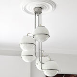 Italian space age cascading globe chandelier 1960s