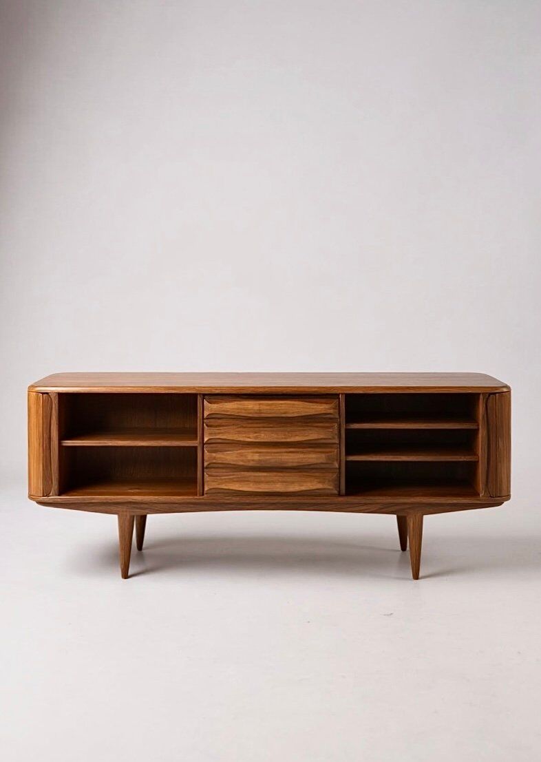 Buffet scandinave en teck par Bernhard Pedersen & Søn, années 1960-70