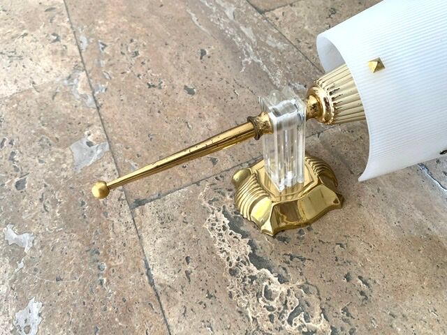Pair of brass wall light 60s