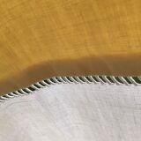 2-seater JC monogram sheet embroidered in yellow, yellow lapels day ladder
