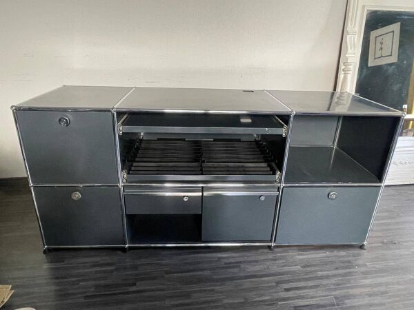 Bureau USM Haller – Gris Anthracite – Configuration complète - à Bordeaux