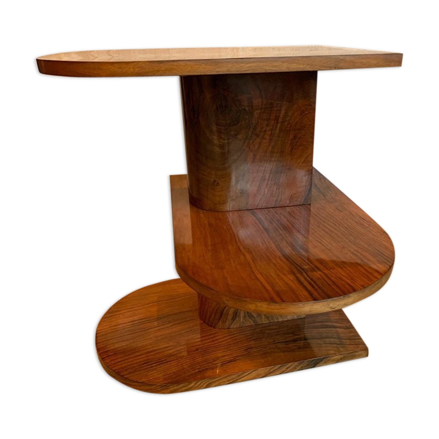 Gueridon art deco in maccassar acajoux