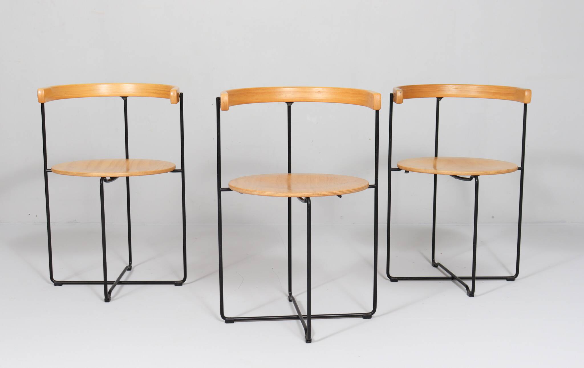 Ensemble de 4 chaises de salle à manger par Kusch+Co, design : Valdimar Harðarson, modèle : 'Soley', années 1980, Allemagne