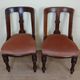 pair of quality 19th century English mahogany chairs circa 1850