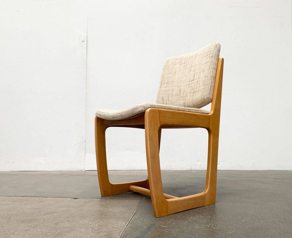 Set of German sled chairs from the mid-century, 1960s.