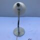 Lampe de table bureau Aluminor métal blanc bras flexible chromé année 70 vintage