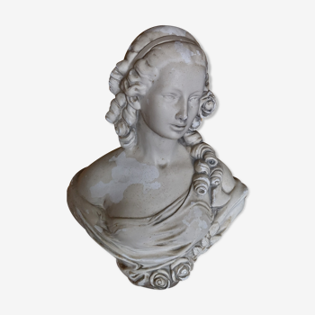 Plaster bust of a woman