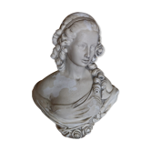 Buste en plâtre de femme