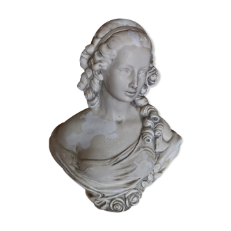 Plaster bust of a woman