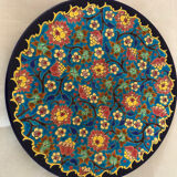 Longwy enamel decorative plate