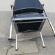Fauteuil vintage cuir et teck