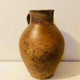 Impressive terracotta pitcher from the 19th century, entirely handmade.