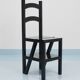 Black Metamorphic Library Steps Folding Ladder Chair, Germany, 1970s
