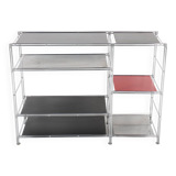 Vintage modular metal shelf