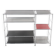 Vintage modular metal shelf
