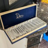 11 Daum crystal knife holder with its box