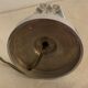 Pied de lampe de table en verre hexagonal 1940 G. Humbert