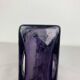 Diabolo vase signed Christian Tortu, blown glass in purple.