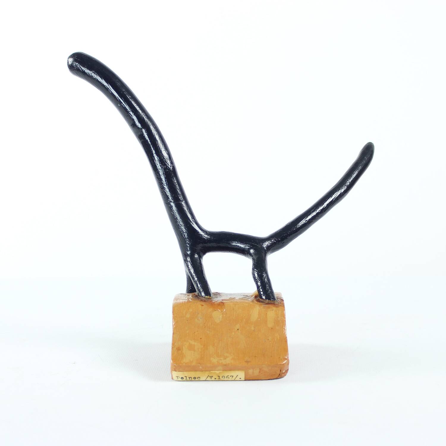 Unique Abstract Animal Sculpture By Pelnec, 1967