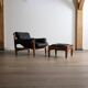 Sheriff Lounge Chair with ottoman by Sergio Rodrigues for Isa Bergamo 1960s