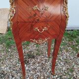 Pair of Louis XV style bedside tables with marble top