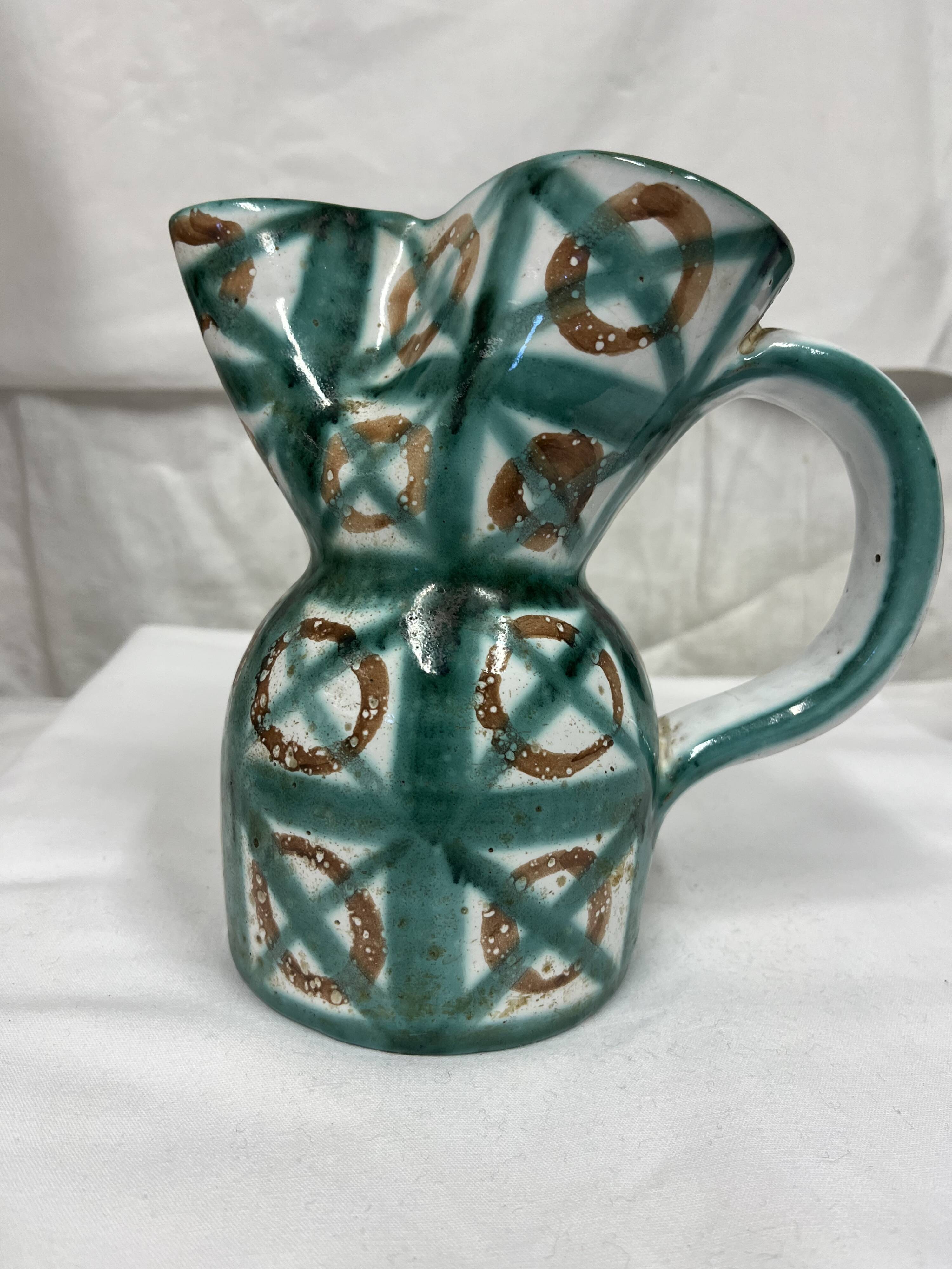 ceramic pitcher robert picault 60s
