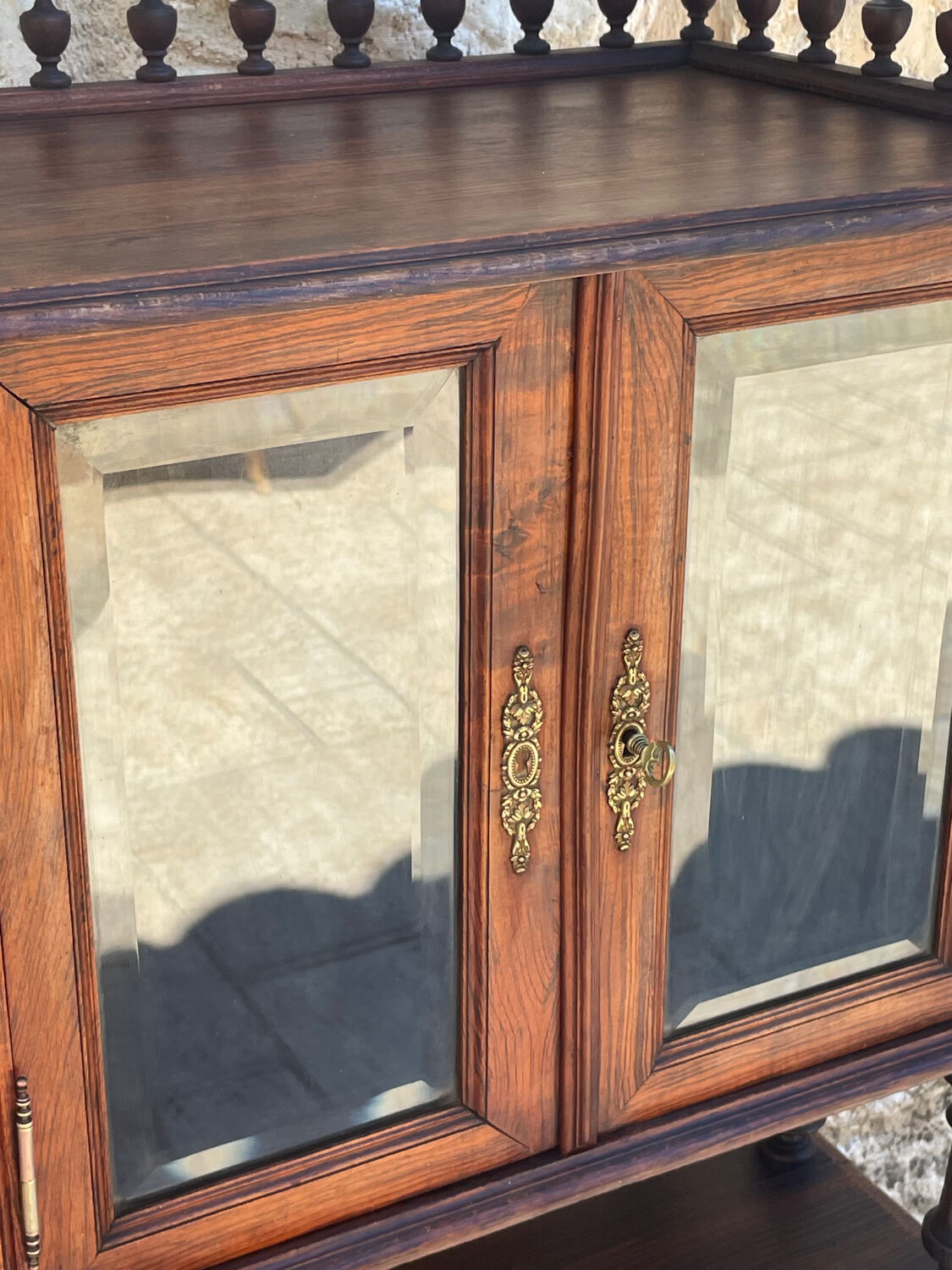 Napoleon III Style Mahogany Music Cabinet