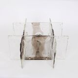 Glass wall sconce designed by Carlo Nason for Kalmar, 1960s.