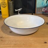 Old enamelled sheet metal basin