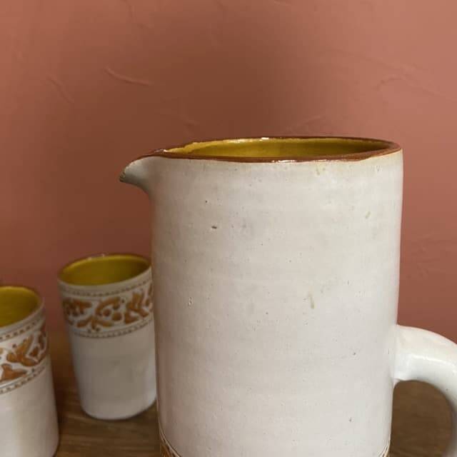 Ceramic orangeade and coffee set