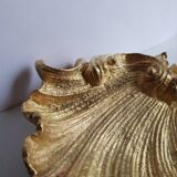 Shell shaped gilded bronze trinket tray small bowl