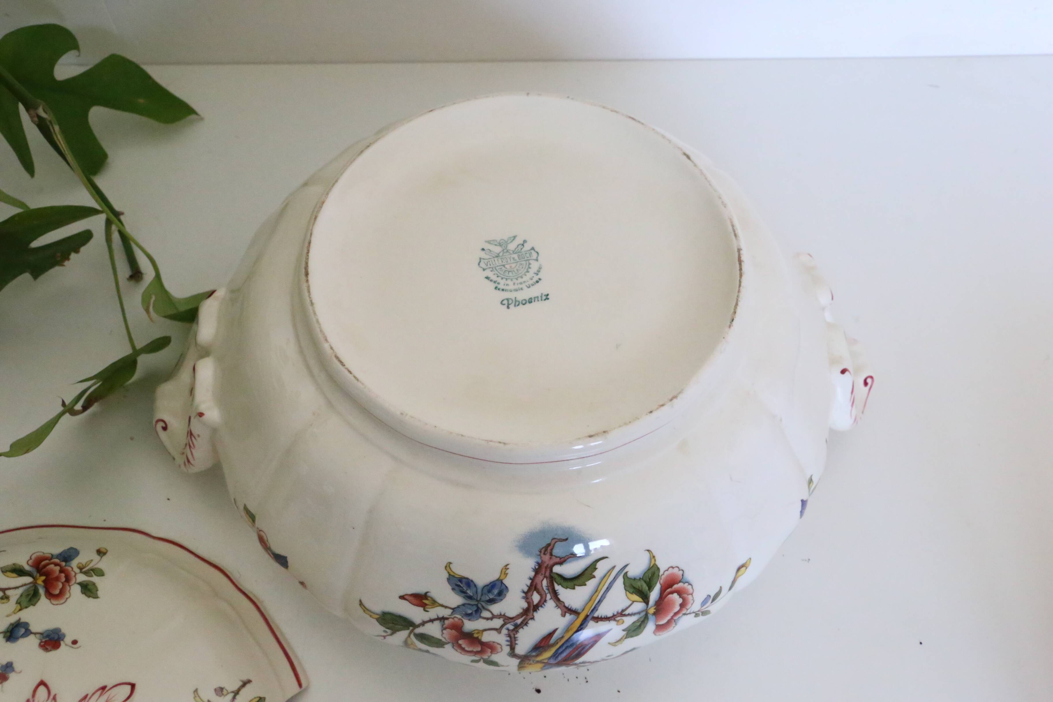 soup tureen, Phoenix service, Villeroy and Boch, vintage