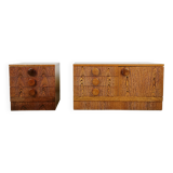 Set of brutalist cabinets, 1970s