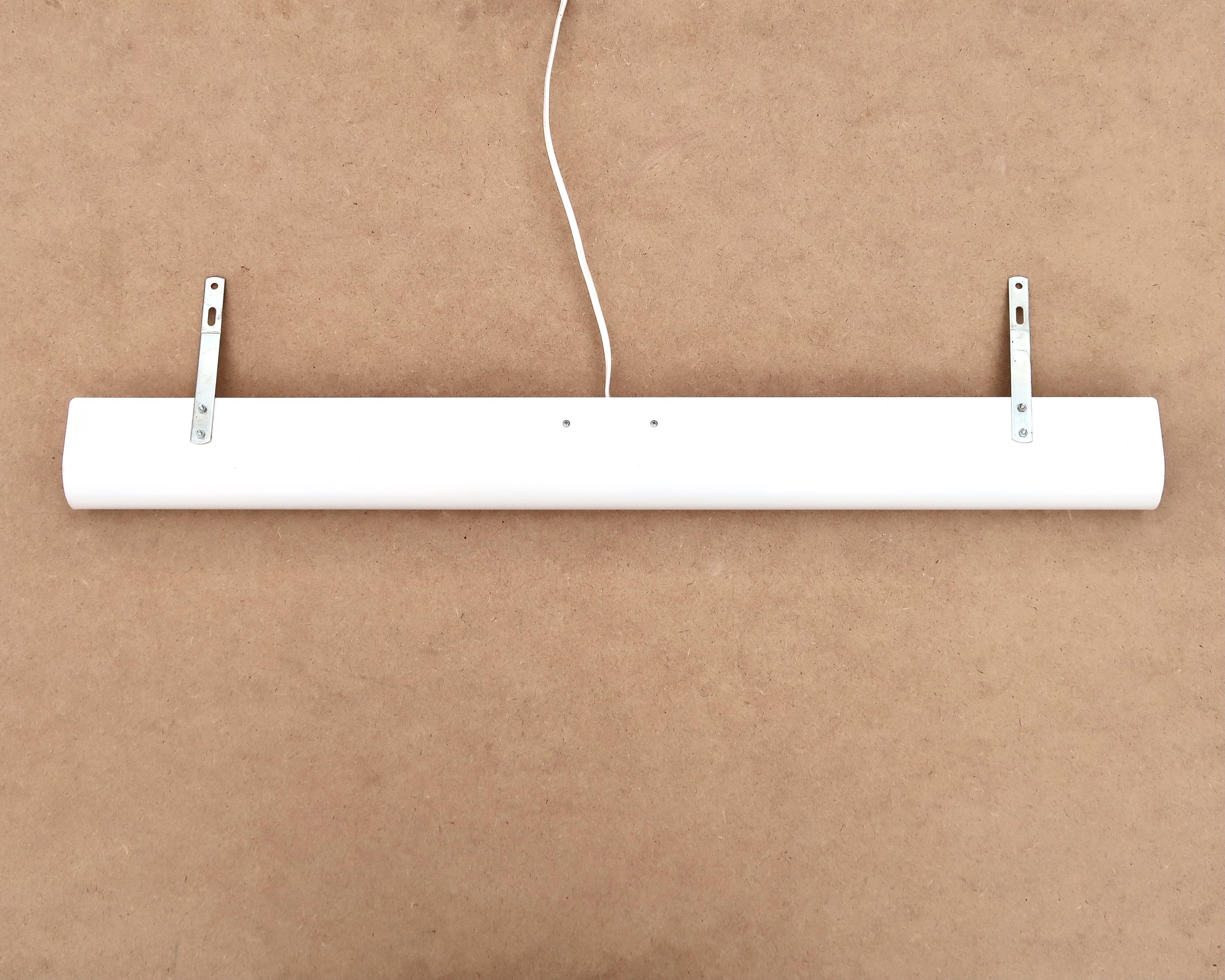 White metal library lamp, vintage Ikea