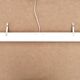 White metal library lamp, vintage Ikea