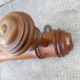 Wooden coat rack turned in imitation of bamboo