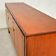 Row 3 doors clear teak, 1960